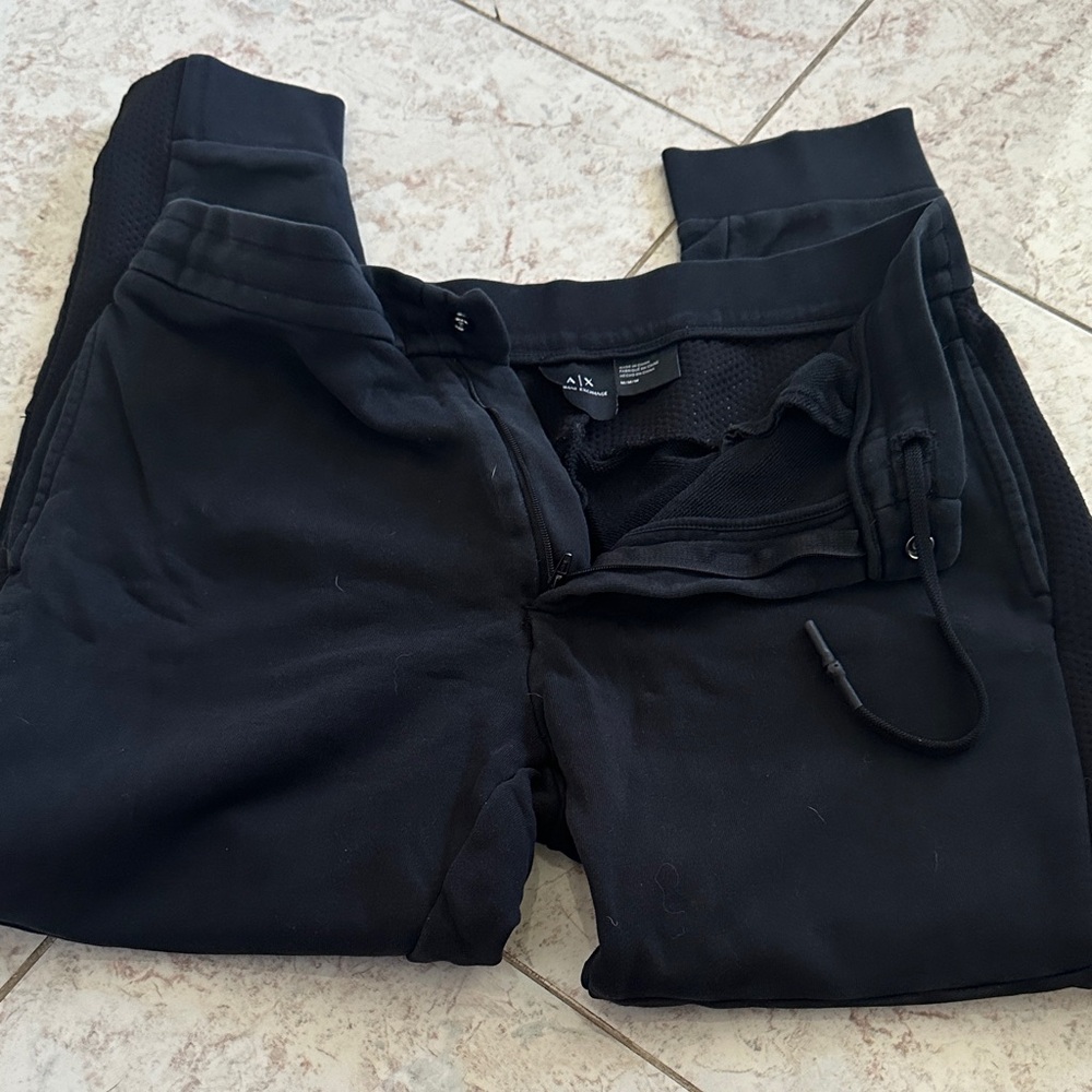 Armani Exchange Black Joggers for Men